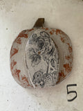 Hand cut Hand Painted & Stamped Pumpkins sold individually
