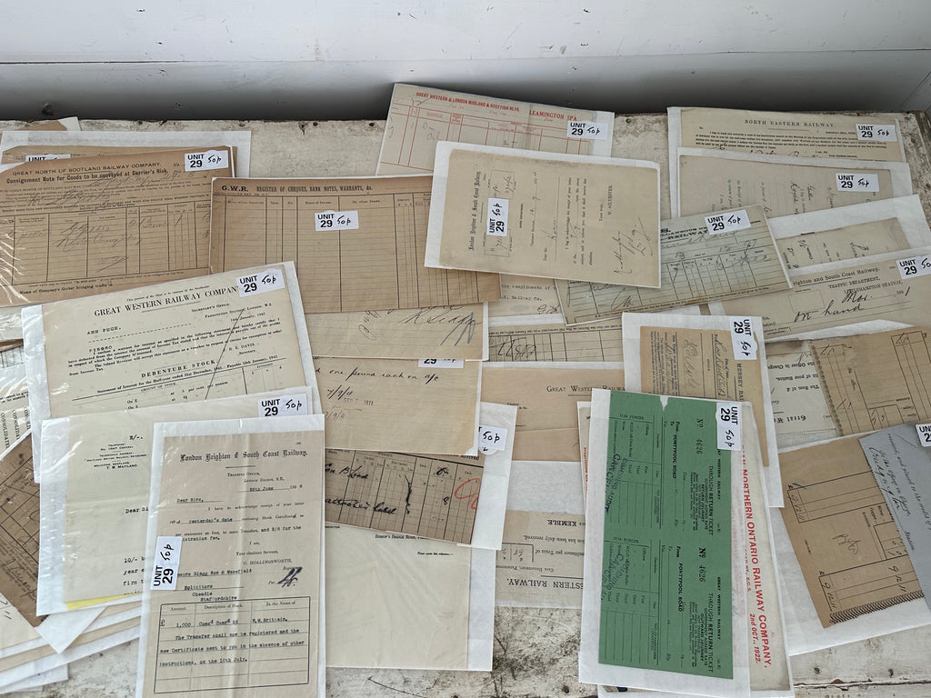 English Ephemera Mostly Train Related - sold individually picked at random