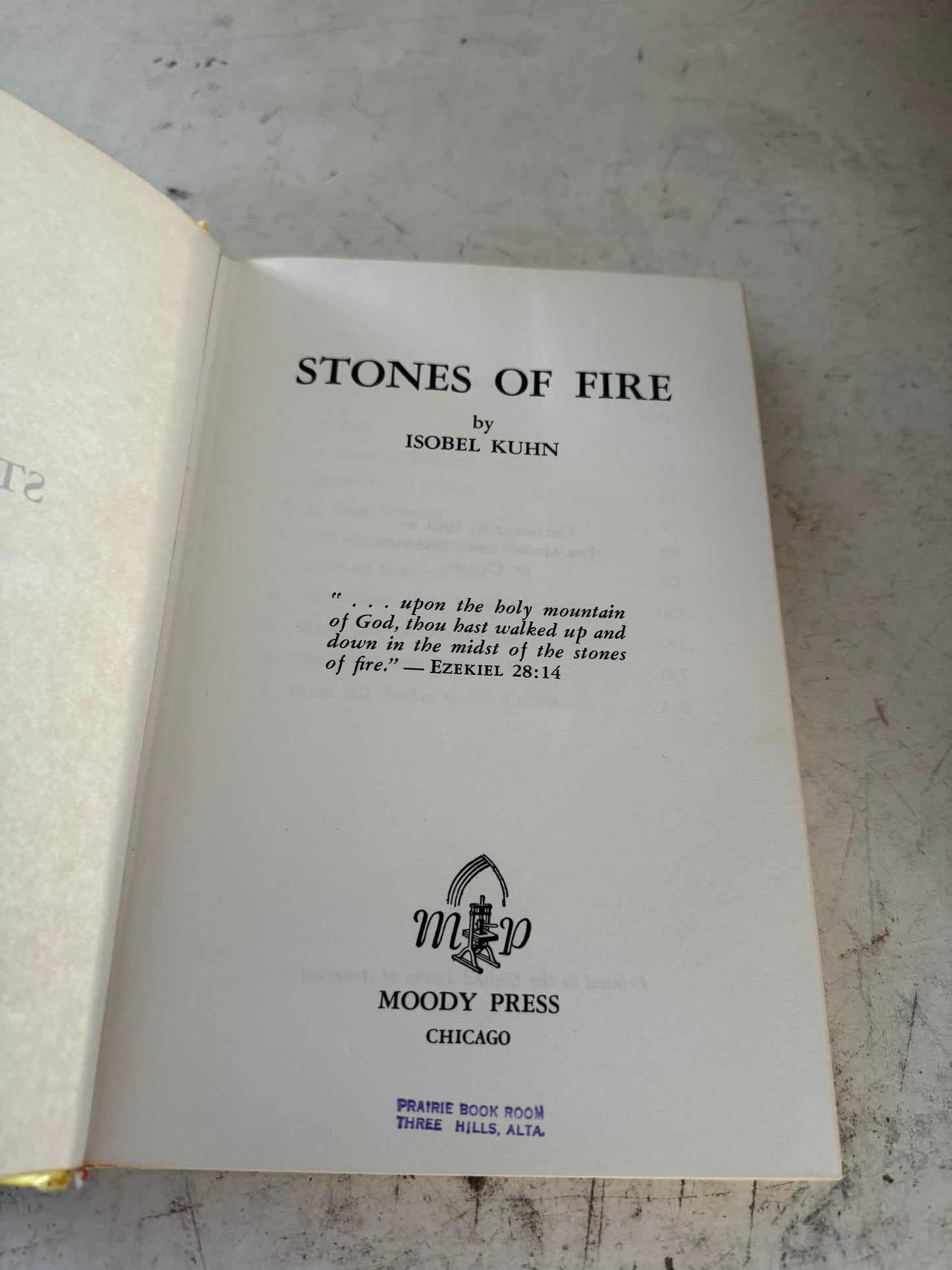 Stones of Fire by Isobel Kuhn 1960