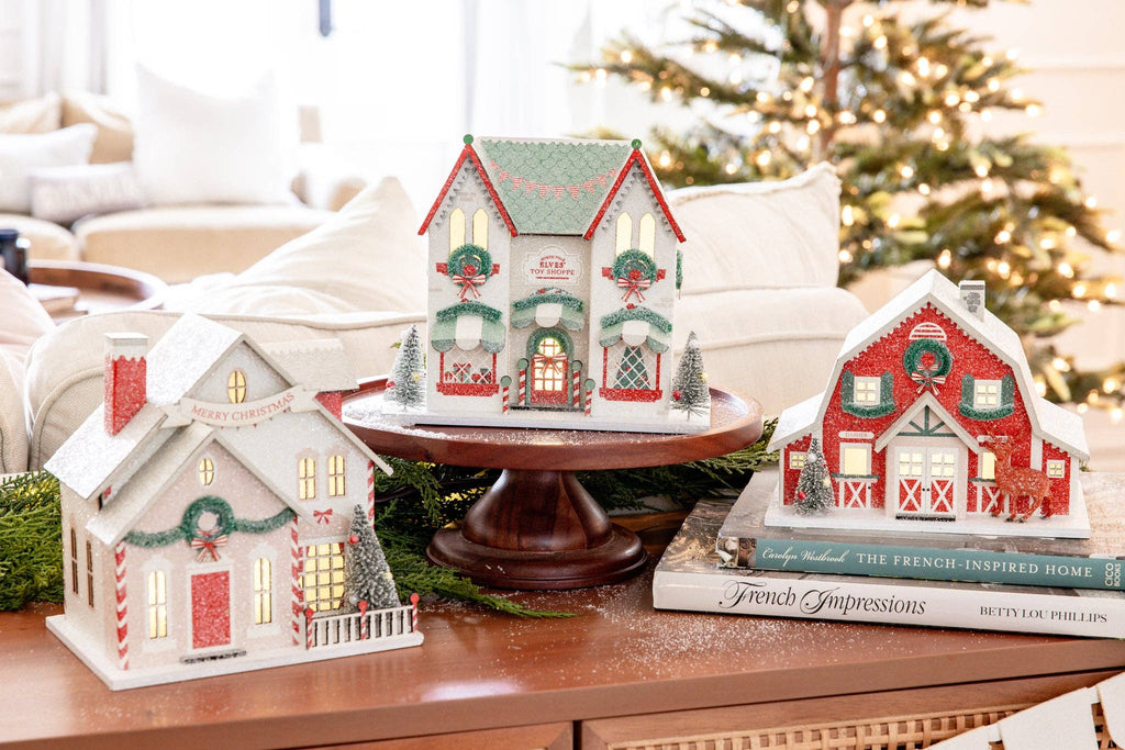Santa's House - Glitter Christmas village house