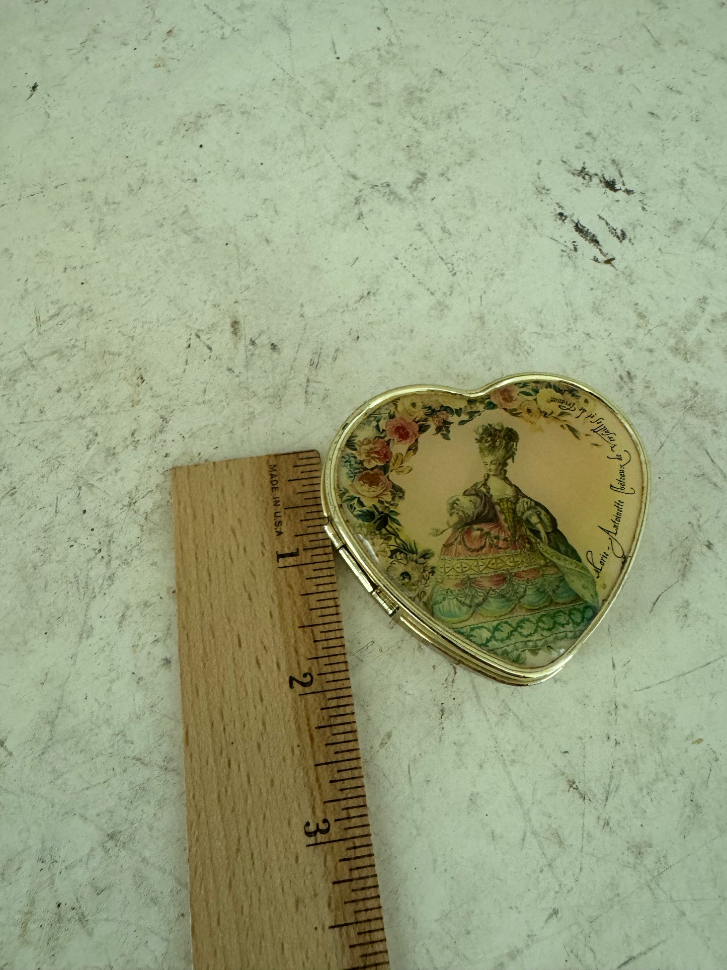 Vintage French Marie Antoinette Pill Box