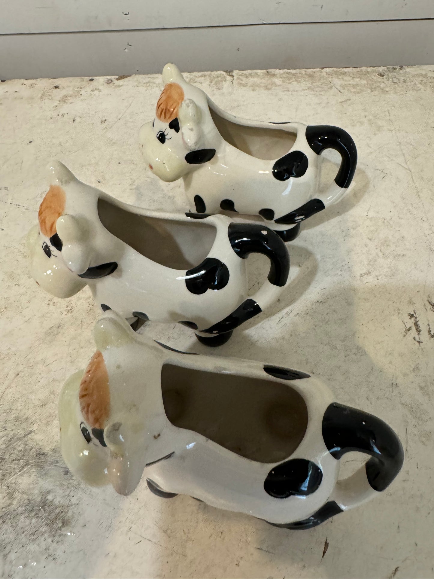 Vintage Cow Creamer -sold individually - has small chips