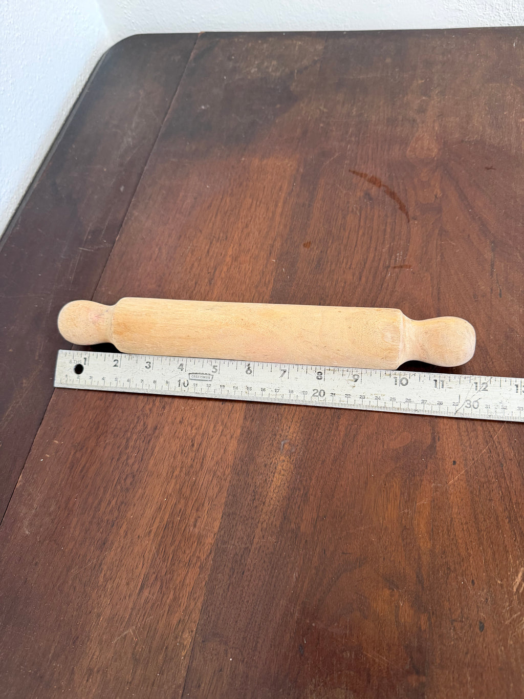 Small Hand Turned Wood Rolling Pin