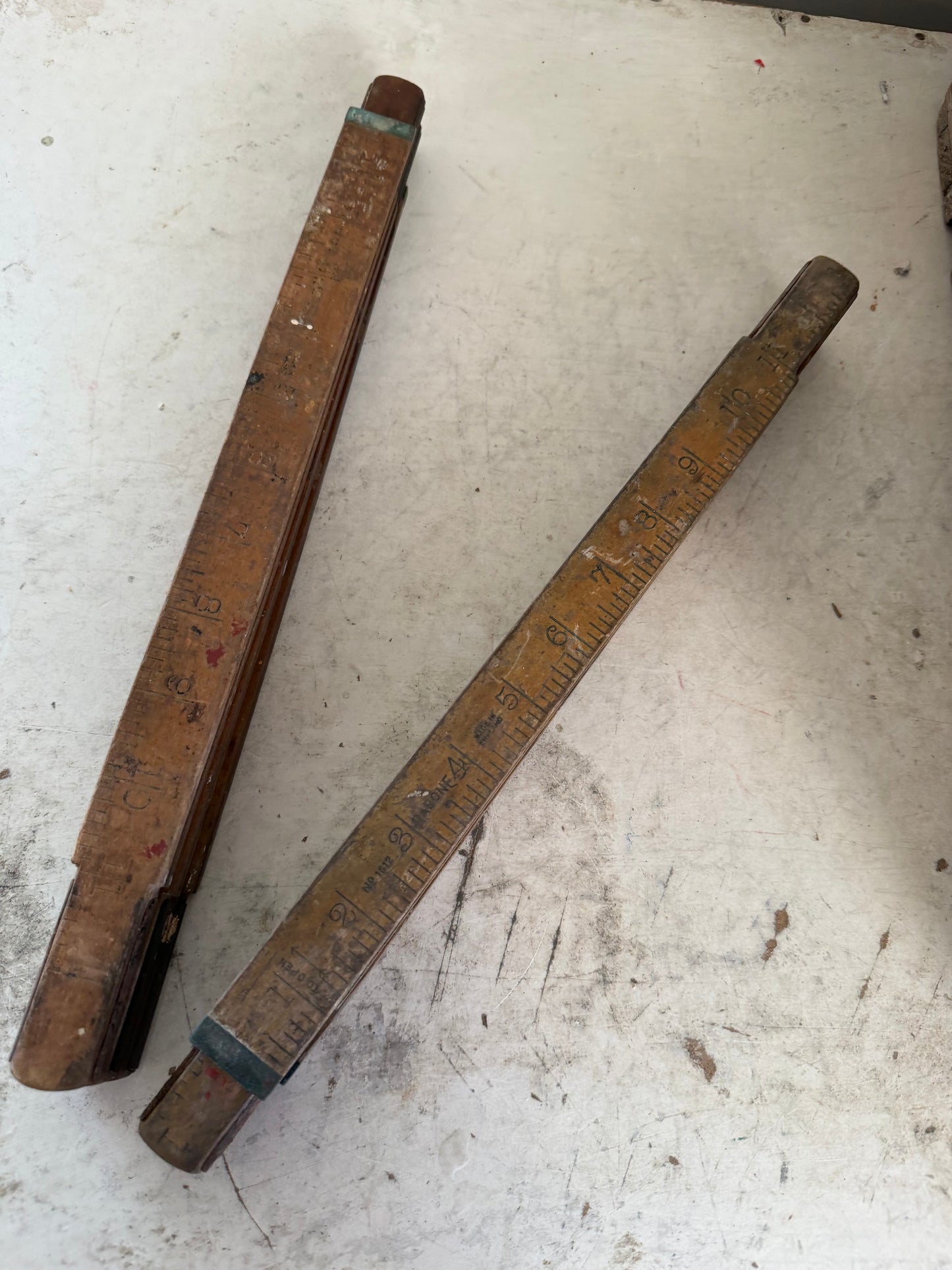 Vintage Boxwood Wooden Folding 5 Foot Ruler sold Individually