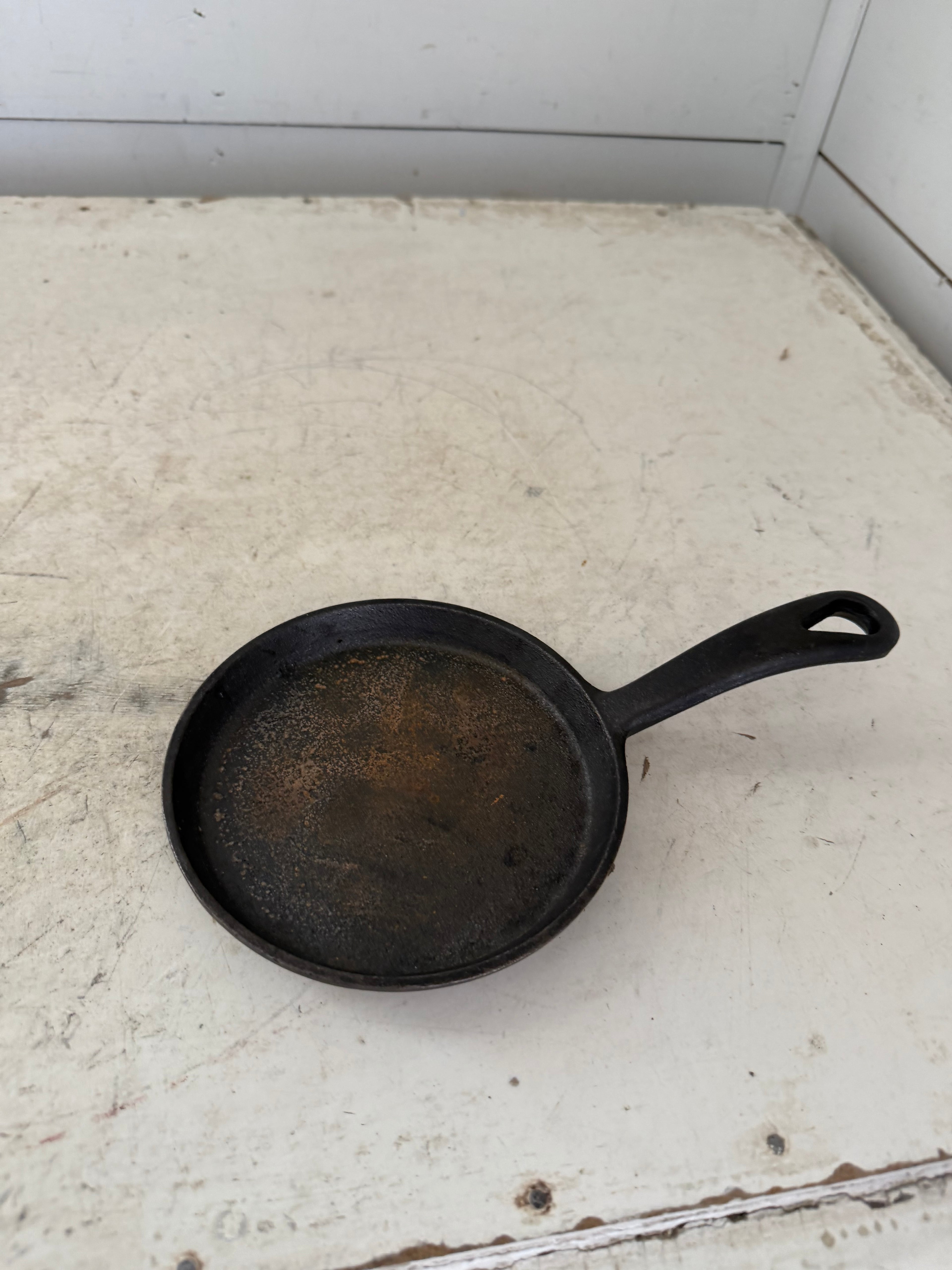 Small cast-iron skillet will get refinished