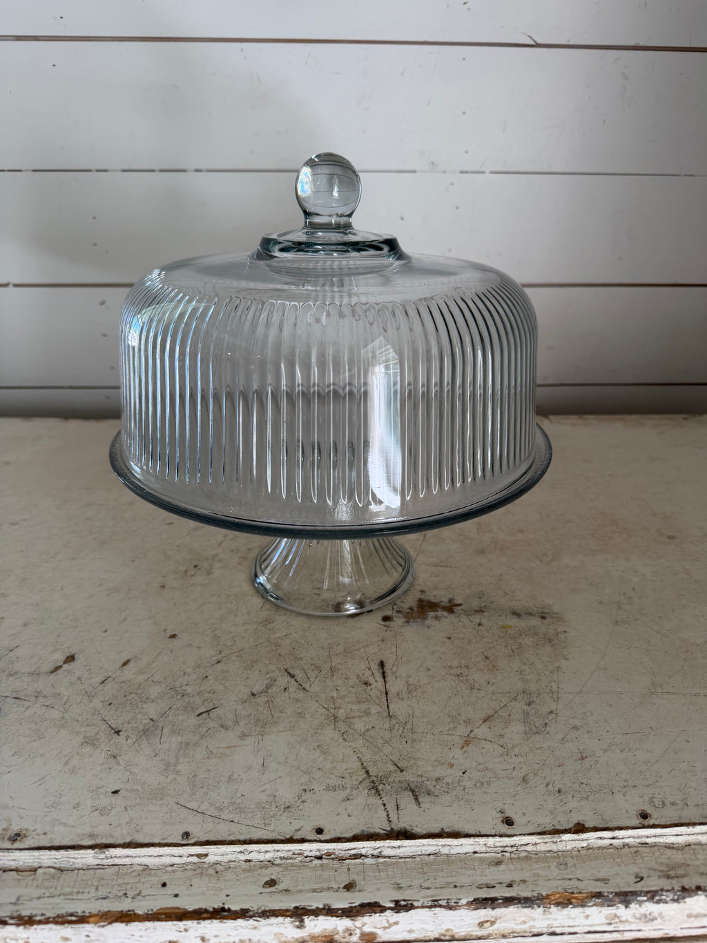 Vintage Anchor Hocking cake Plate and Punch Bowl