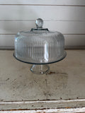 Vintage Anchor Hocking cake Plate and Punch Bowl