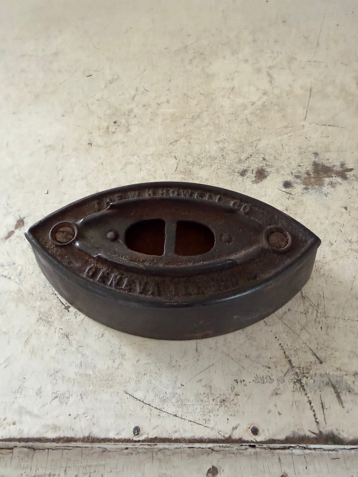 Antique Vintage Cast Iron Geneva