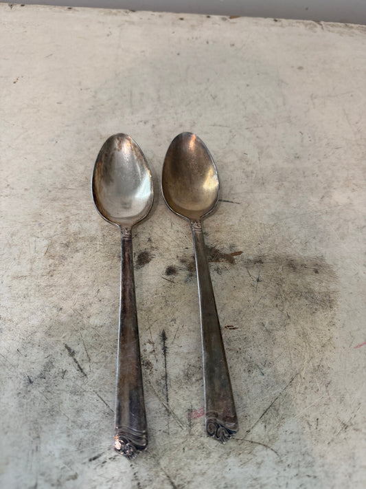 Silver plate serving spoon sold individually