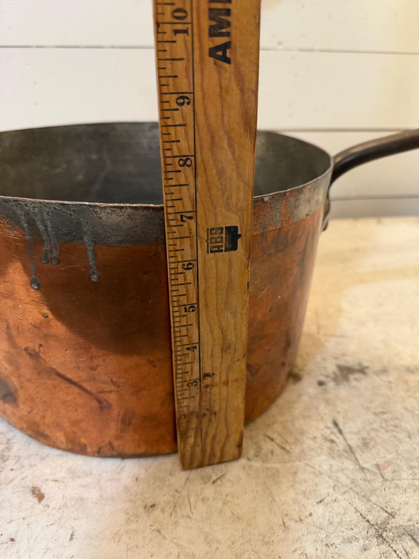 1800’s Forged handle Large English Copper Pot