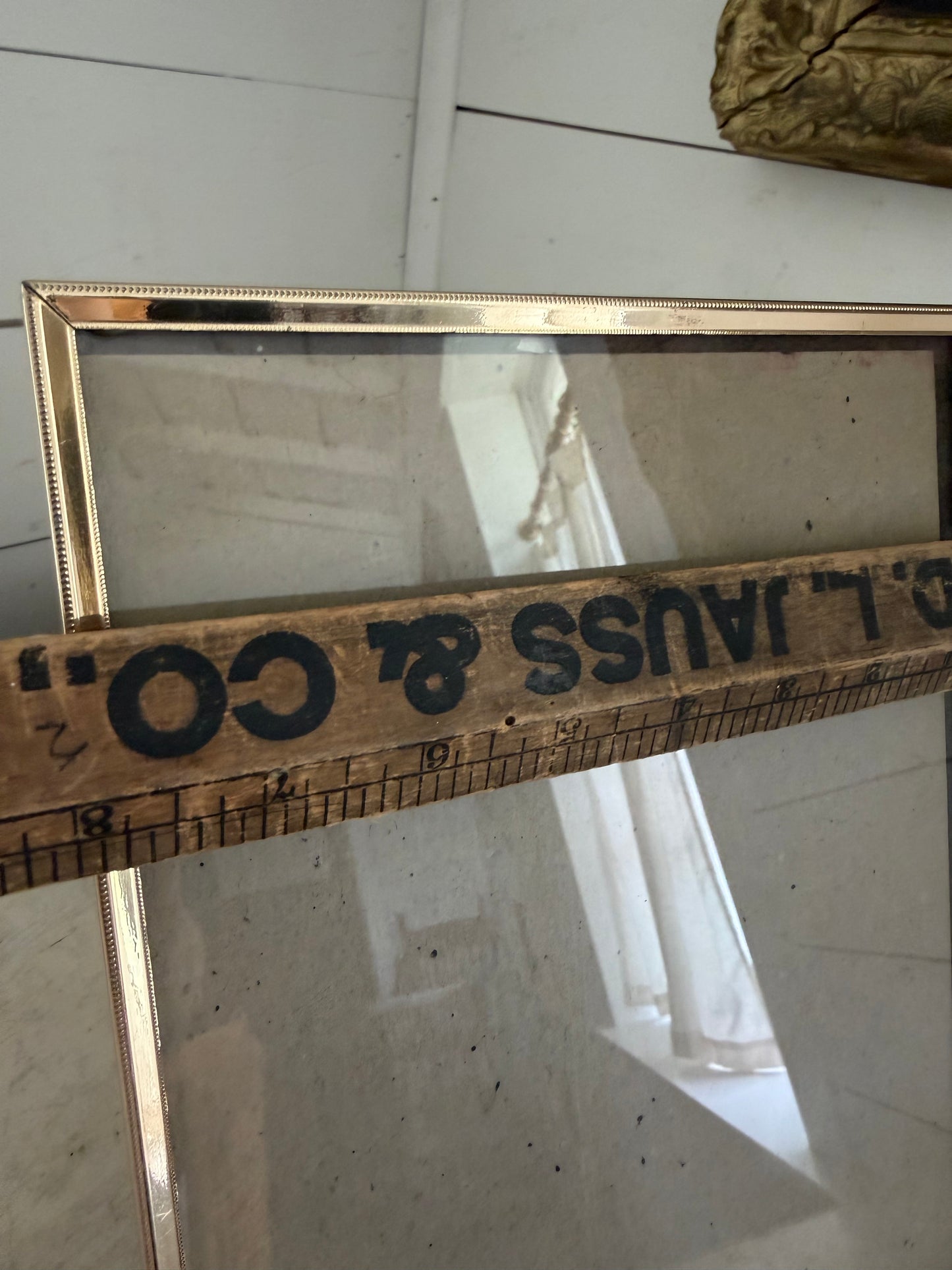 Brass Frame with barn art