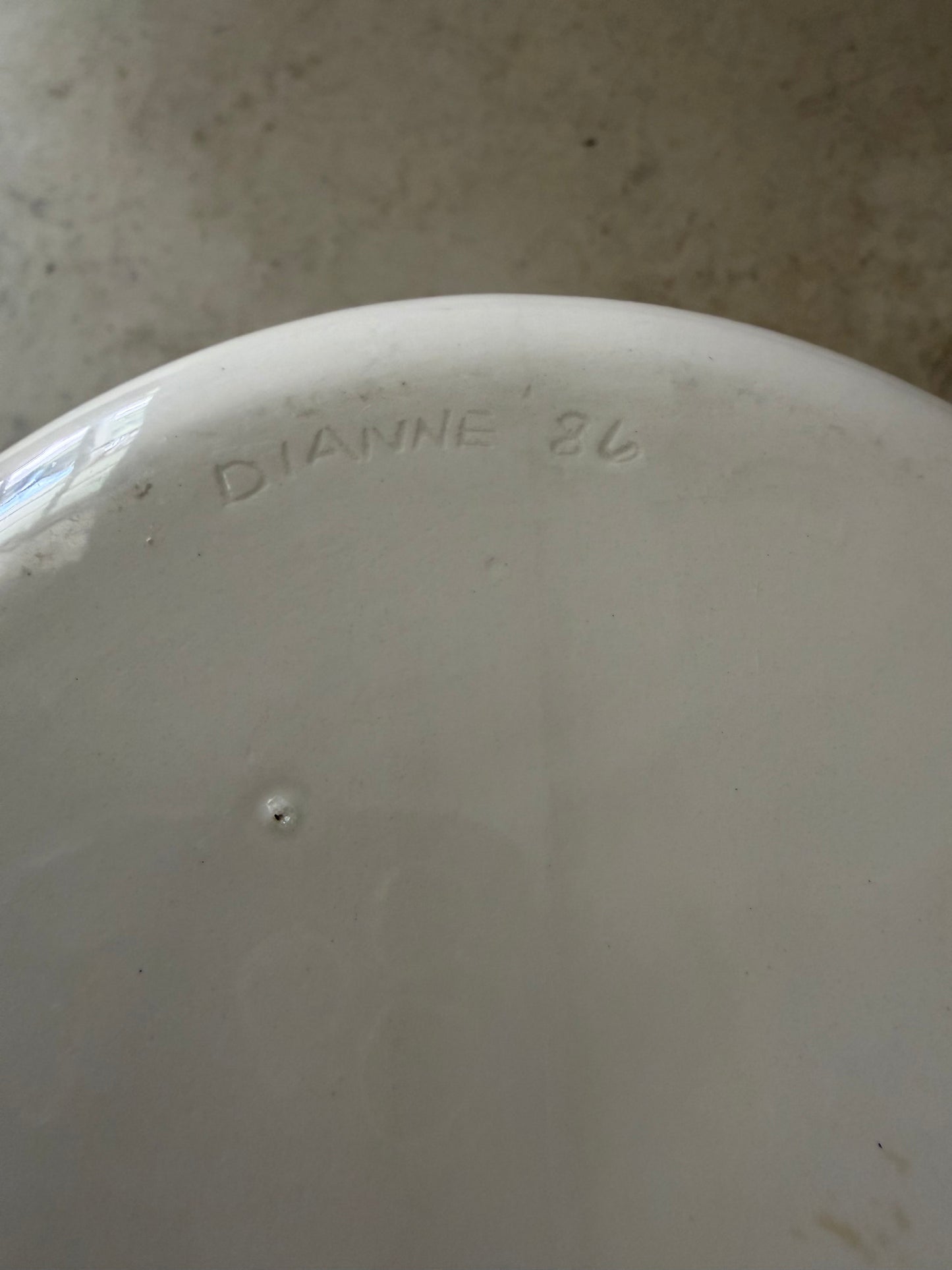 Vintage white soup tureen with lid