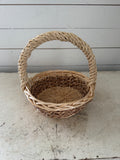 Two tone Woven Decorative Wicker Basket