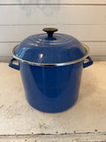 Le Creuset Enameled-Steel Stock Pot in Marseille Blue - 6 quart - new unused