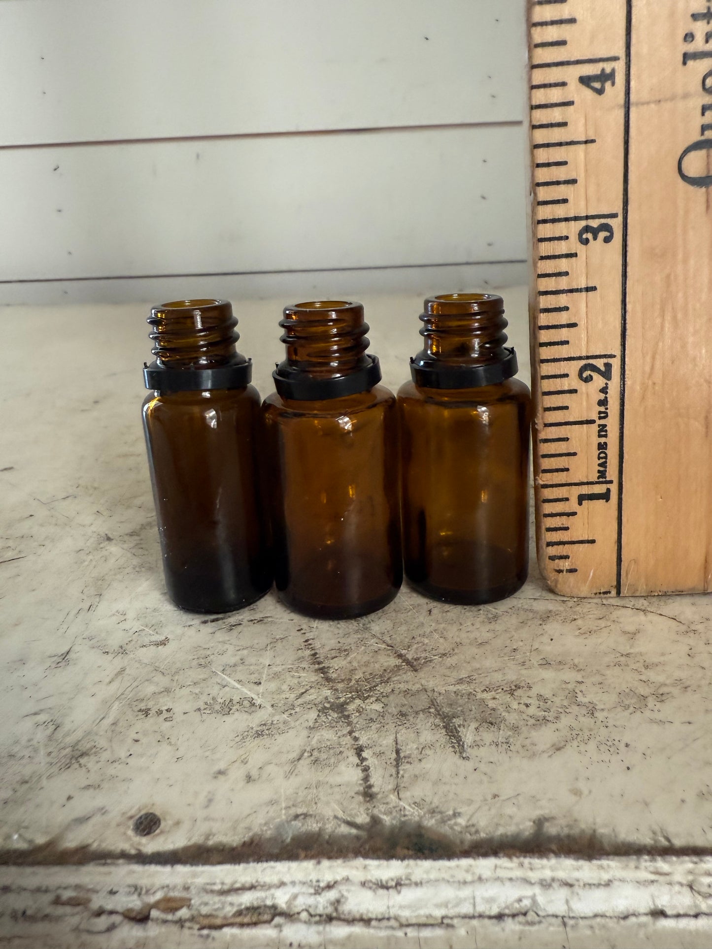 Cobalt blue and amber bottles sold individually