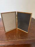 Vintage Double Paned 5x7 brass Frame - Will get art prints