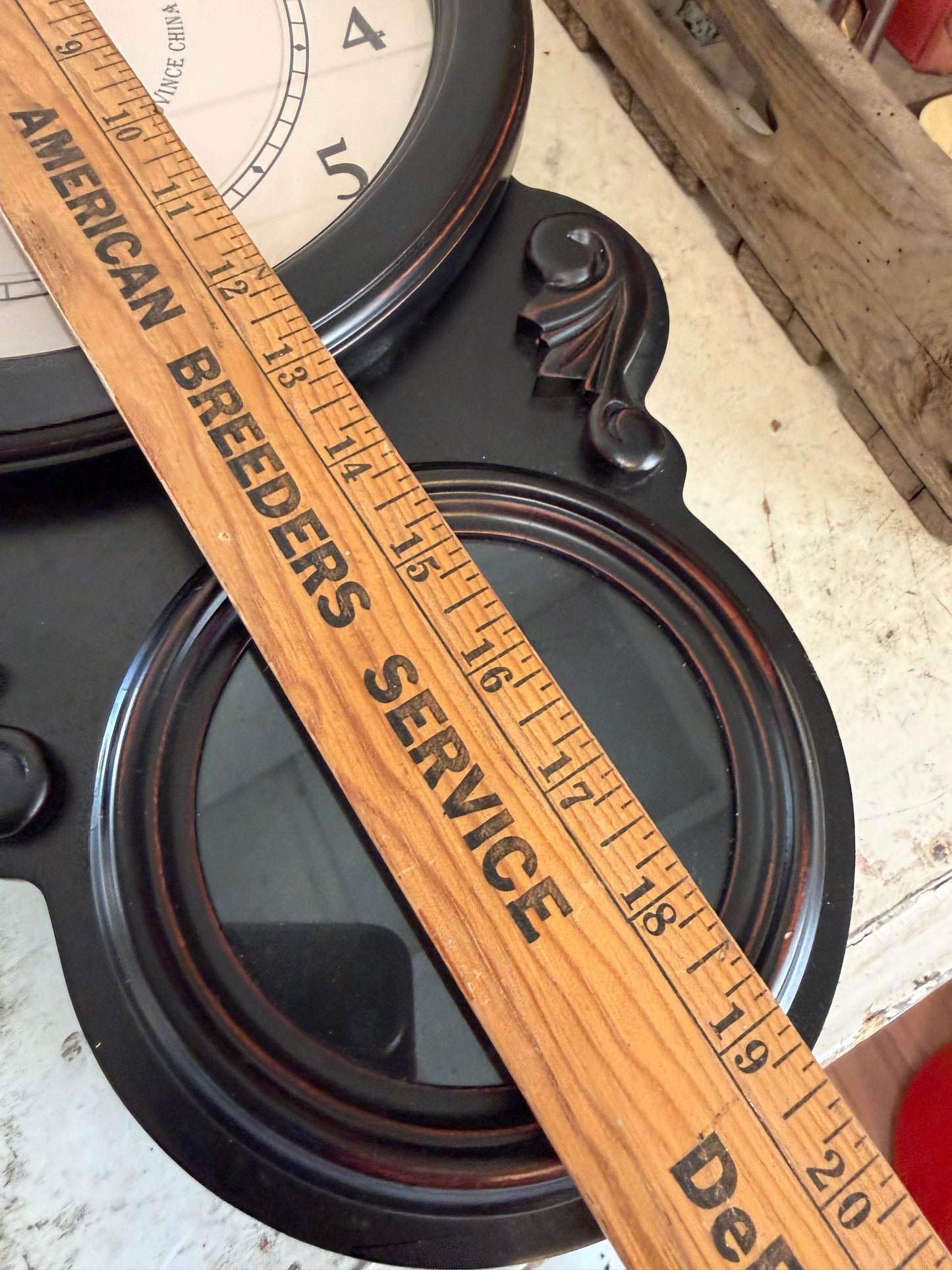 Wall clock will get makeover - not being painted just putting art in the glass