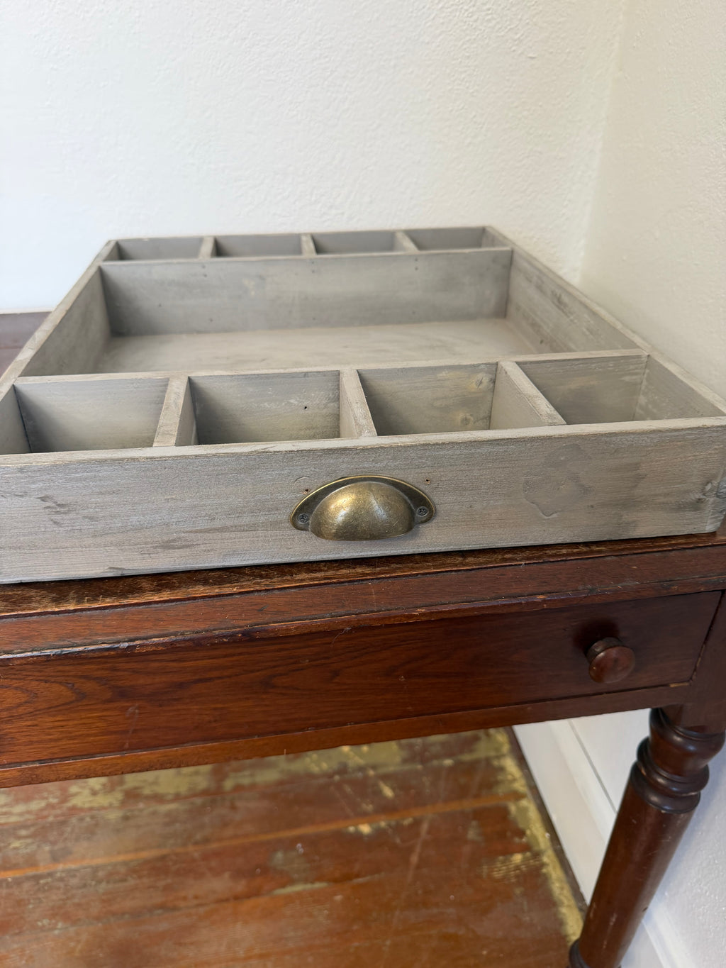 Large Divided Wood Tray Will Get Makeover