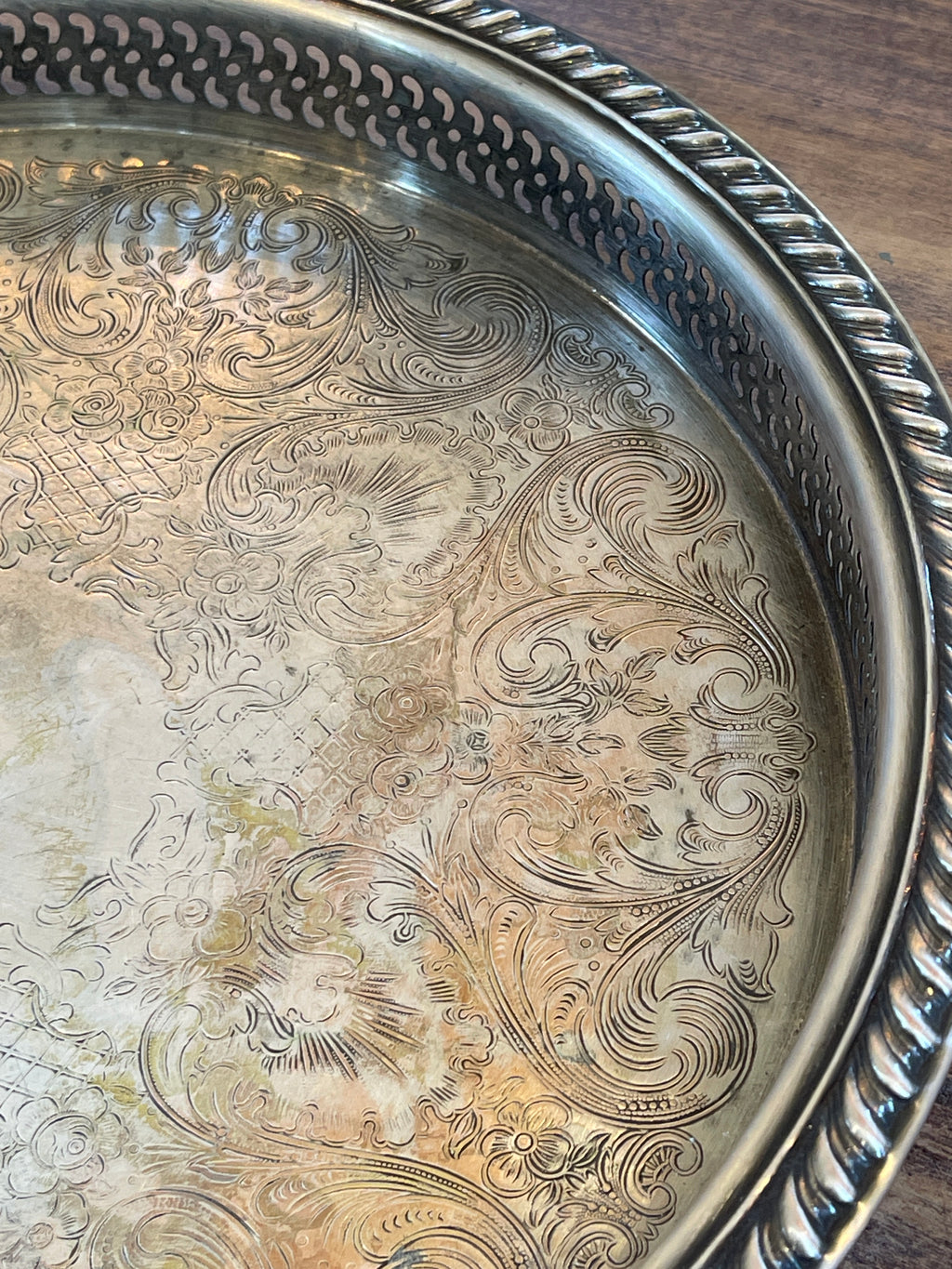 Silverplated Embossed Platter - sold individually