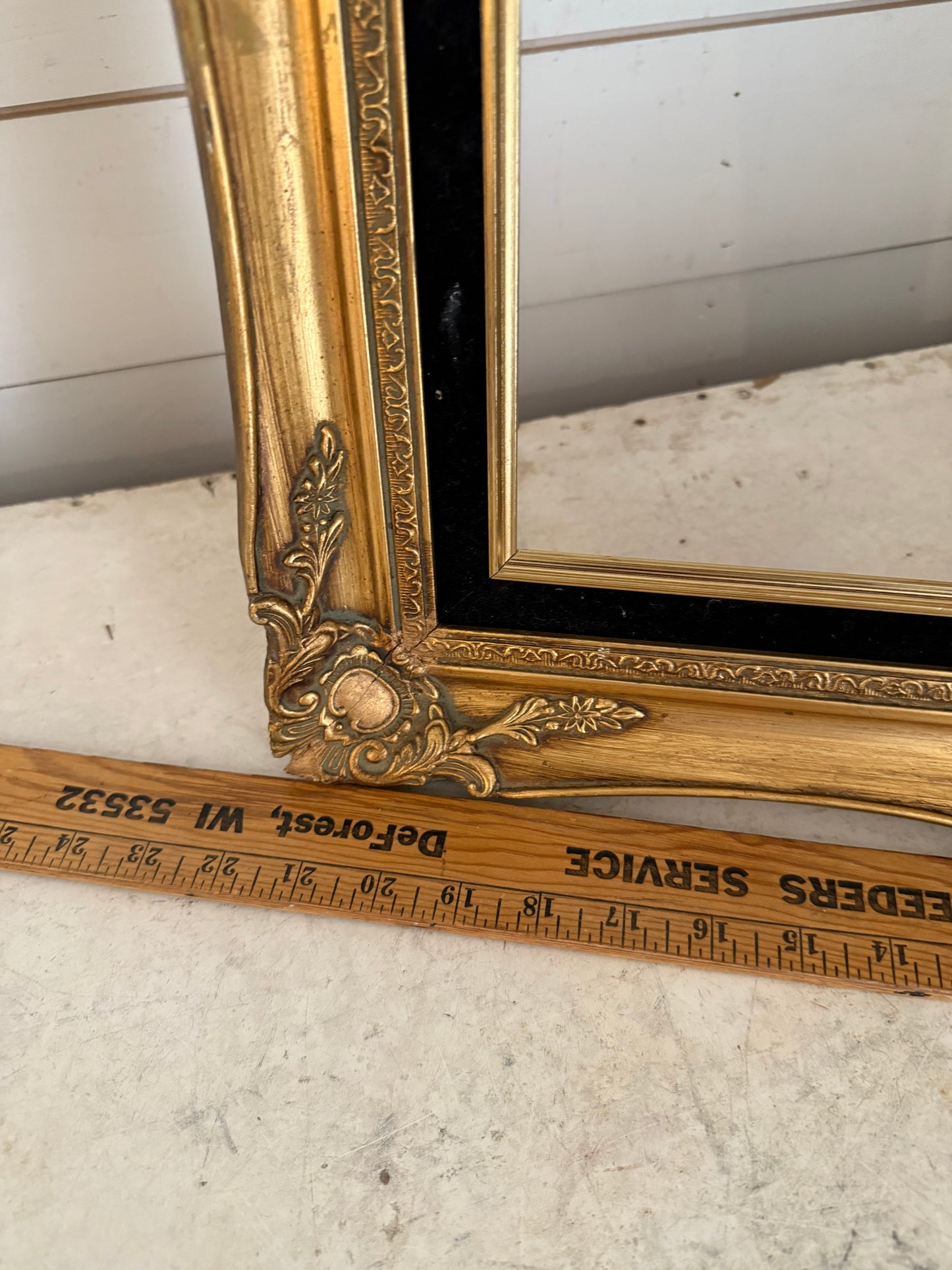 Ornate Solid Wood Frame - Will Get painted gold & Art