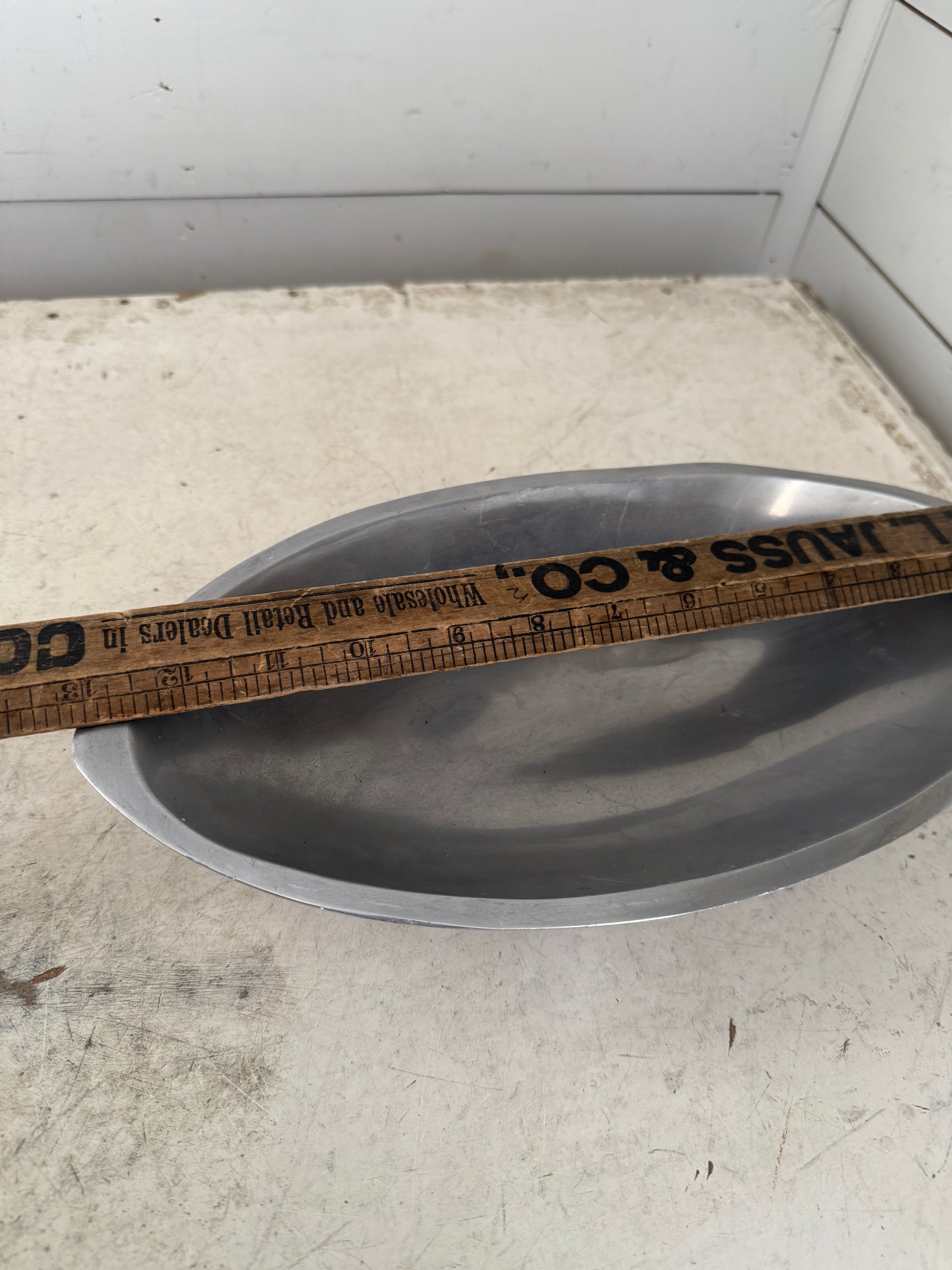 Nambe Metal Alloy Oval Bowl Tray Vintage #504 13" x 6 1/2”
