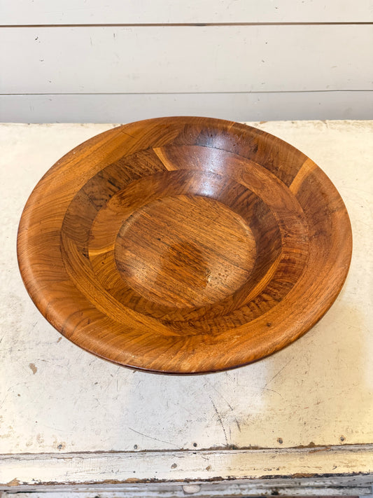 Large wood serving bowl