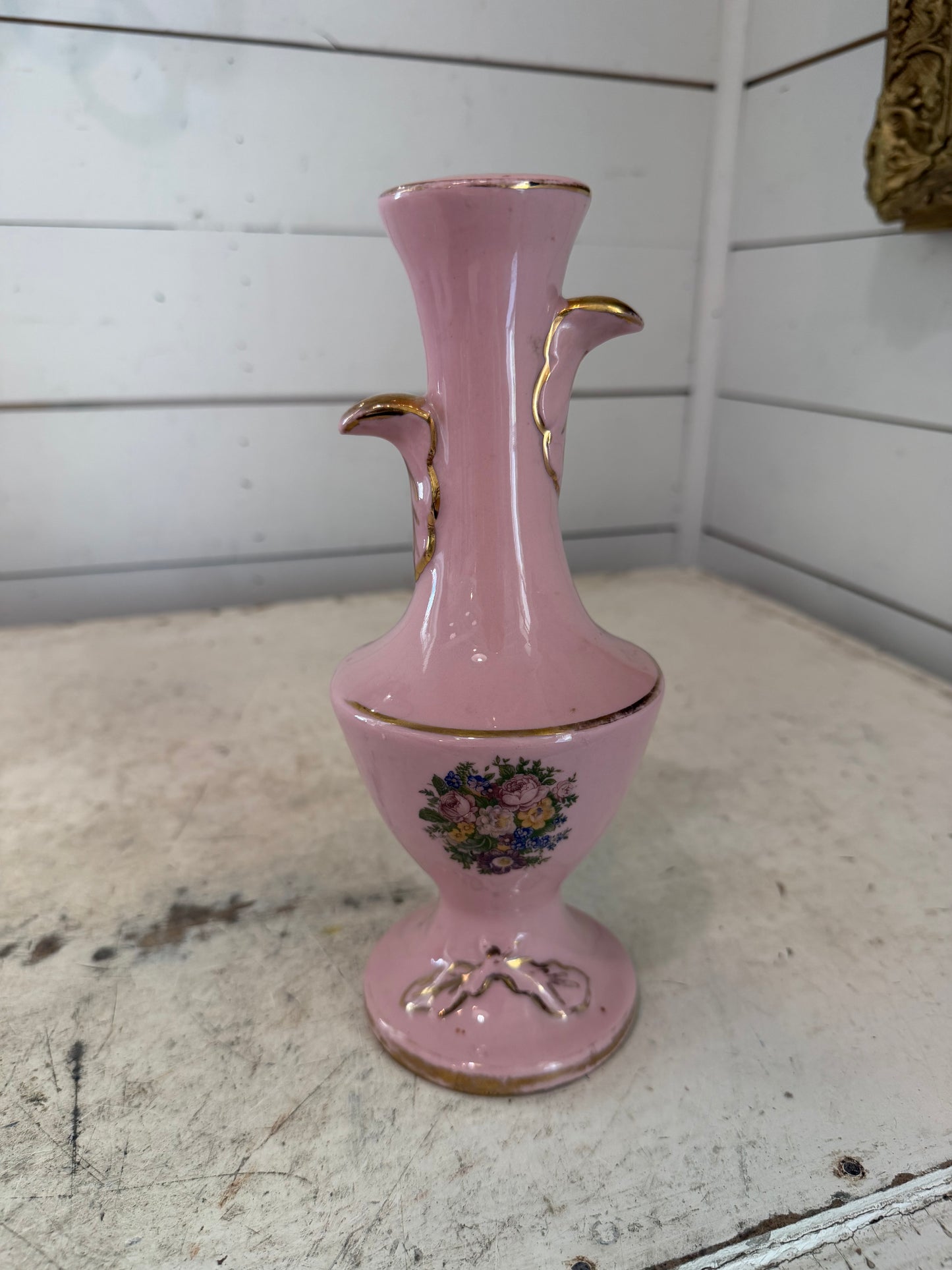Victorian style lamp with lamp, parts removed