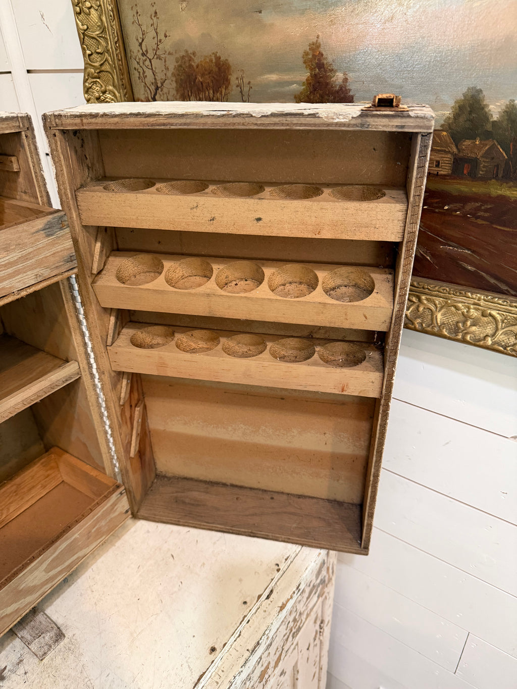 Vintage, Handmade Wood Doctors Chest