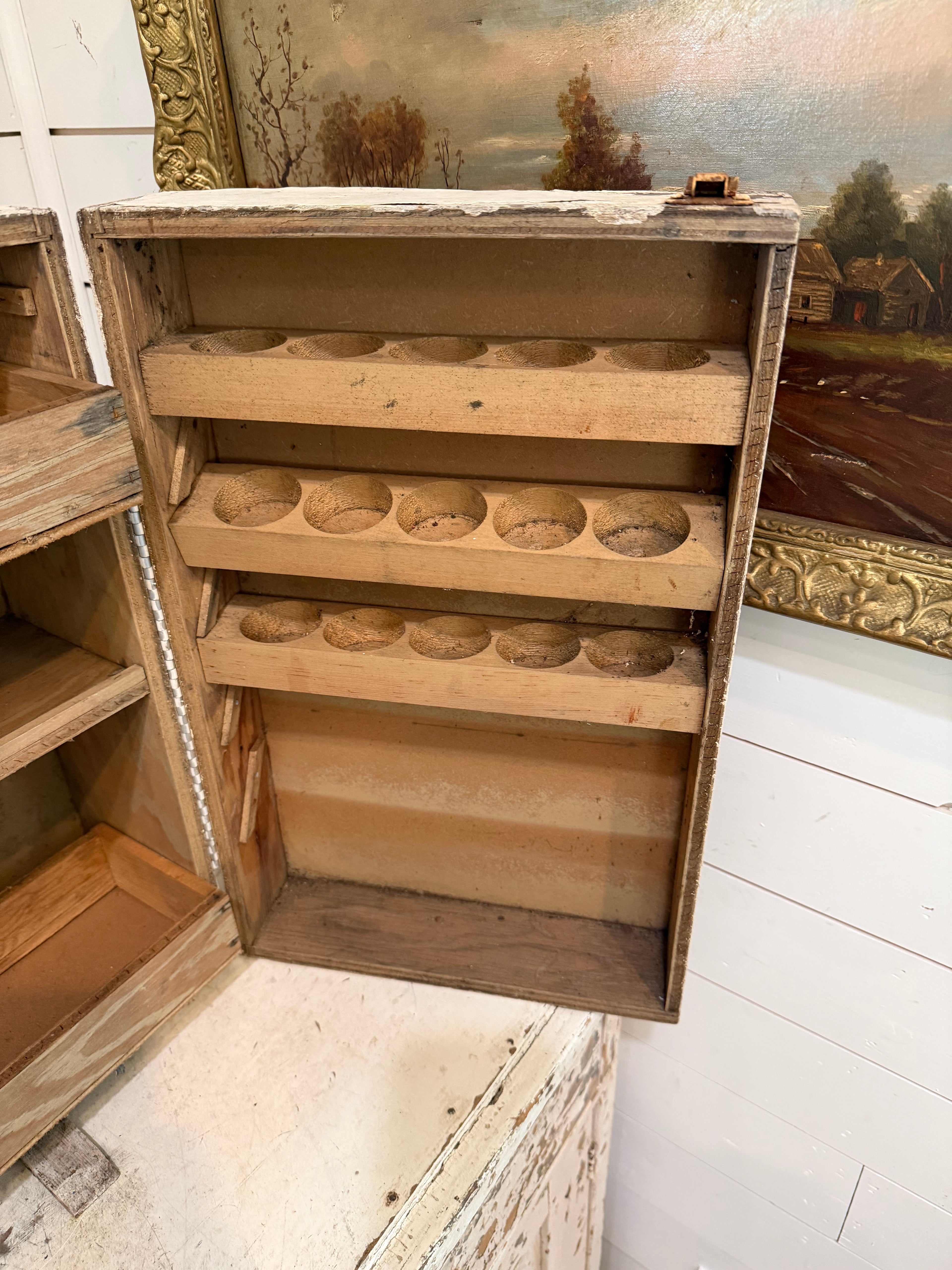 Vintage, Handmade Wood Doctors Chest