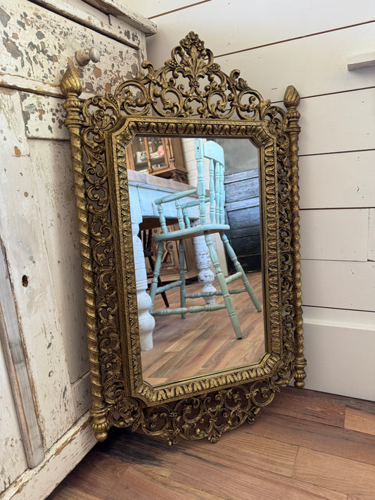 Gold Hand Painted Homeco Mirror