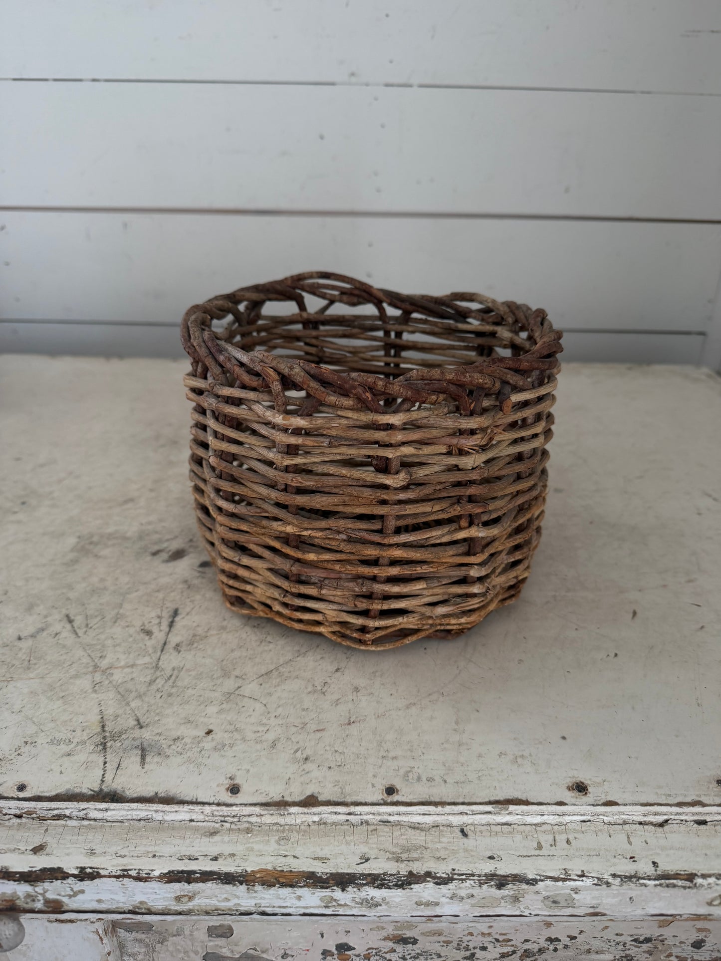 French Country Style Round Basket