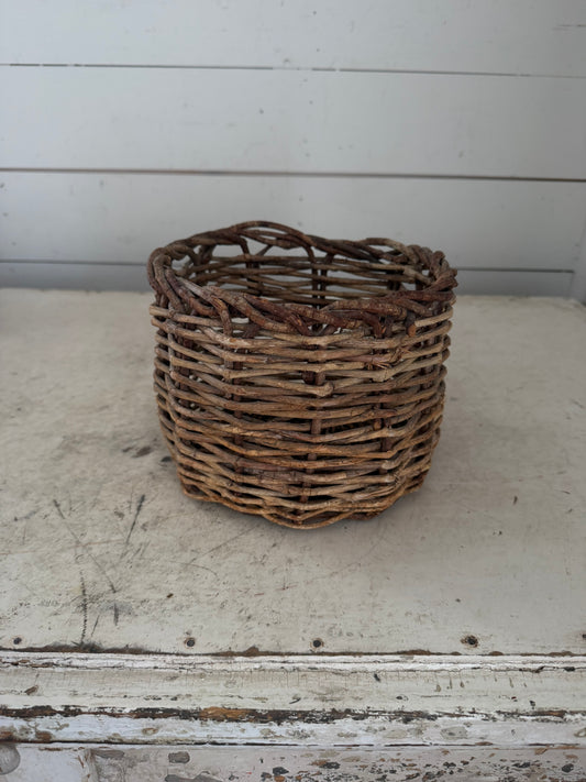 French Country Style Round Basket