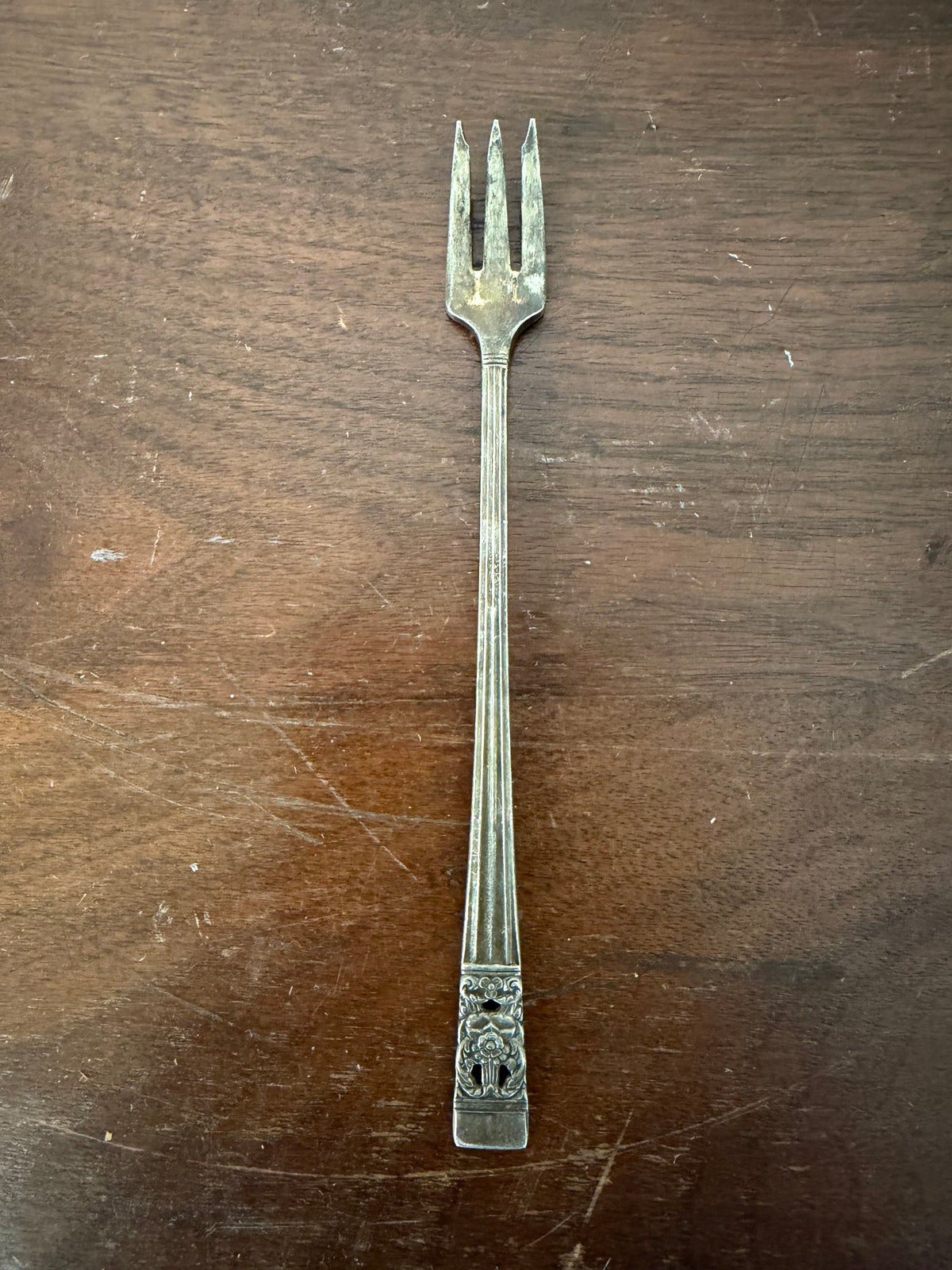 Tenedor de plata chapada Coronation