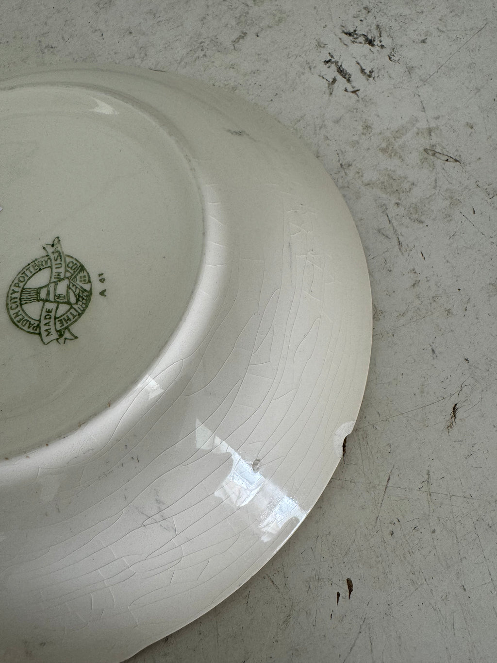 Vintage Paden City Pottery Pink Roses