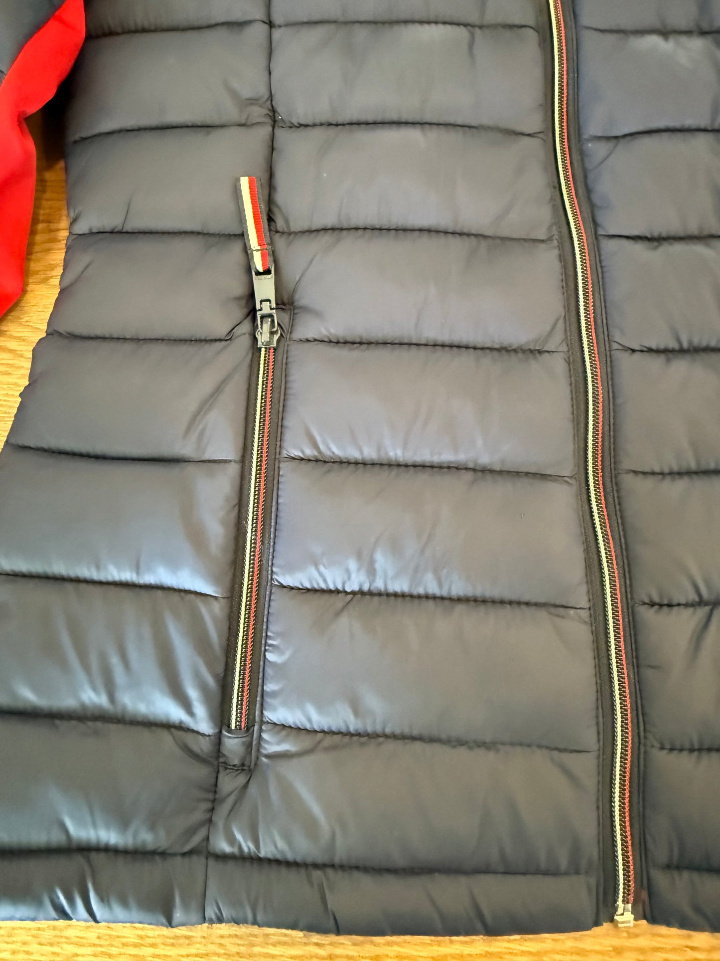 Tommy Hilfiger Womens Packable Hooded Puffer Zip Jacket Size S