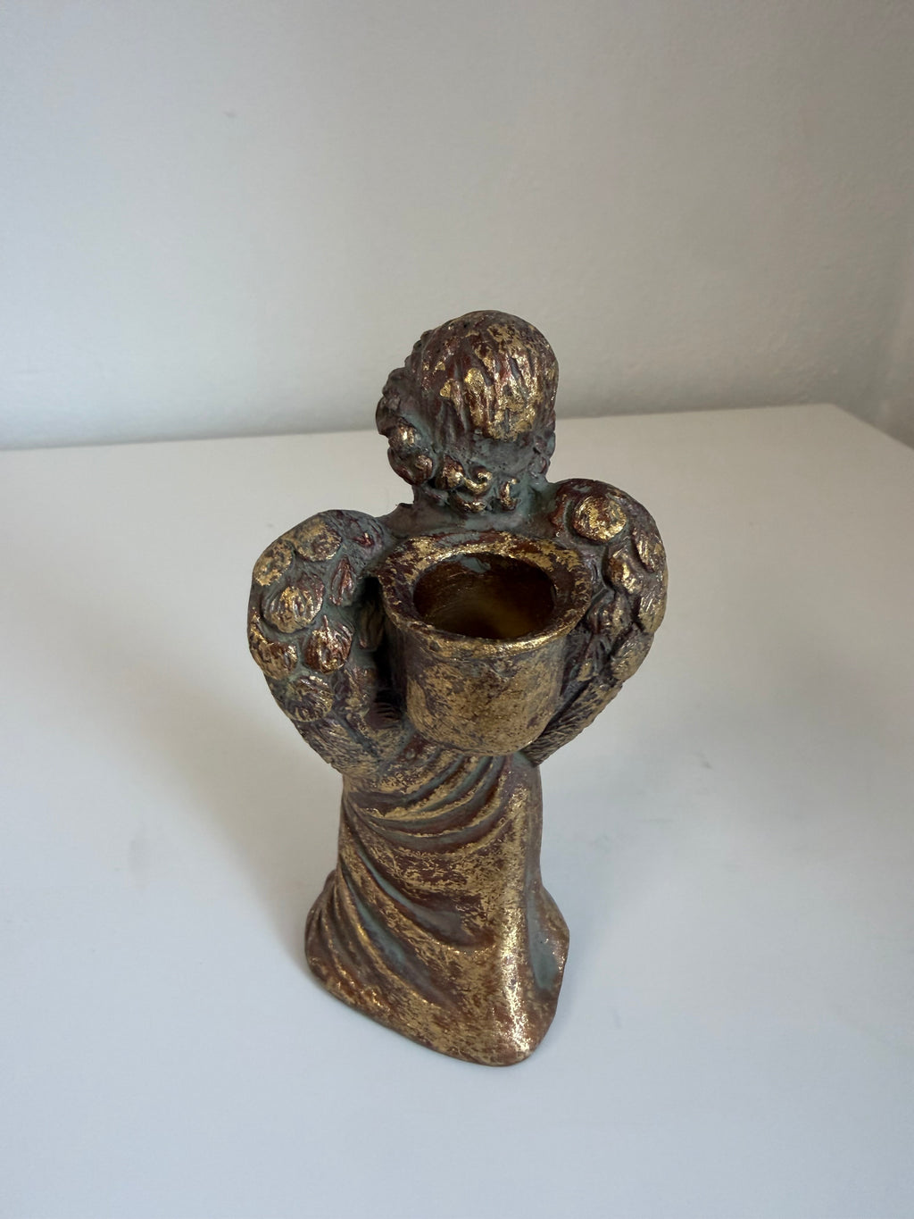 Bombay Company Gold Gilding Angel Candle Holder