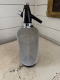 Vintage glass soda siphon (seltzer bottle)