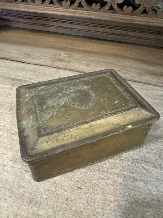 Antique Brass Tin early 1900’s