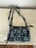 Vera Bradley Cross Body Bag - Ink Blue Pattern