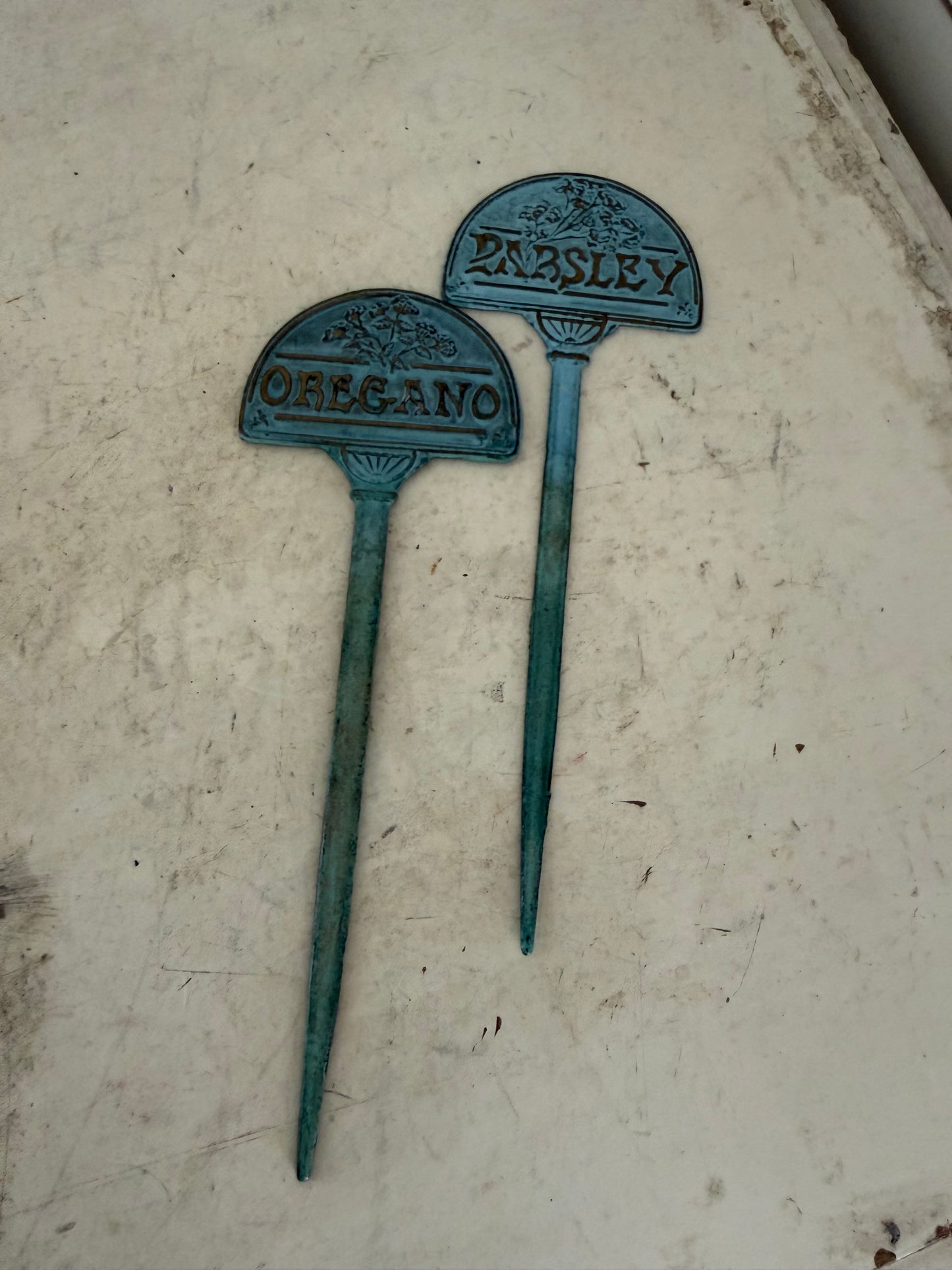 Brass Herb Marker - Set of 2