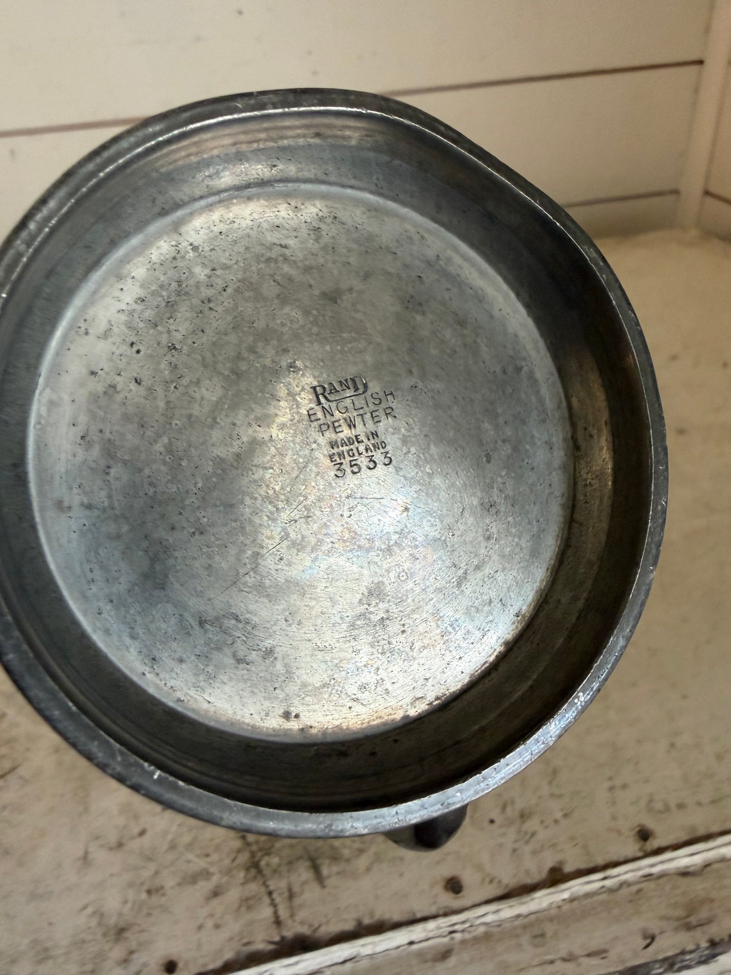 Vintage Rand English Tankard - A. VEHICLES DRIVERS PRIZE" Engraved 1955