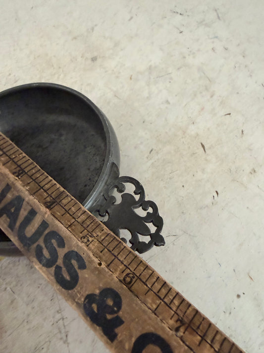 vintage Stede pewter porringer dish