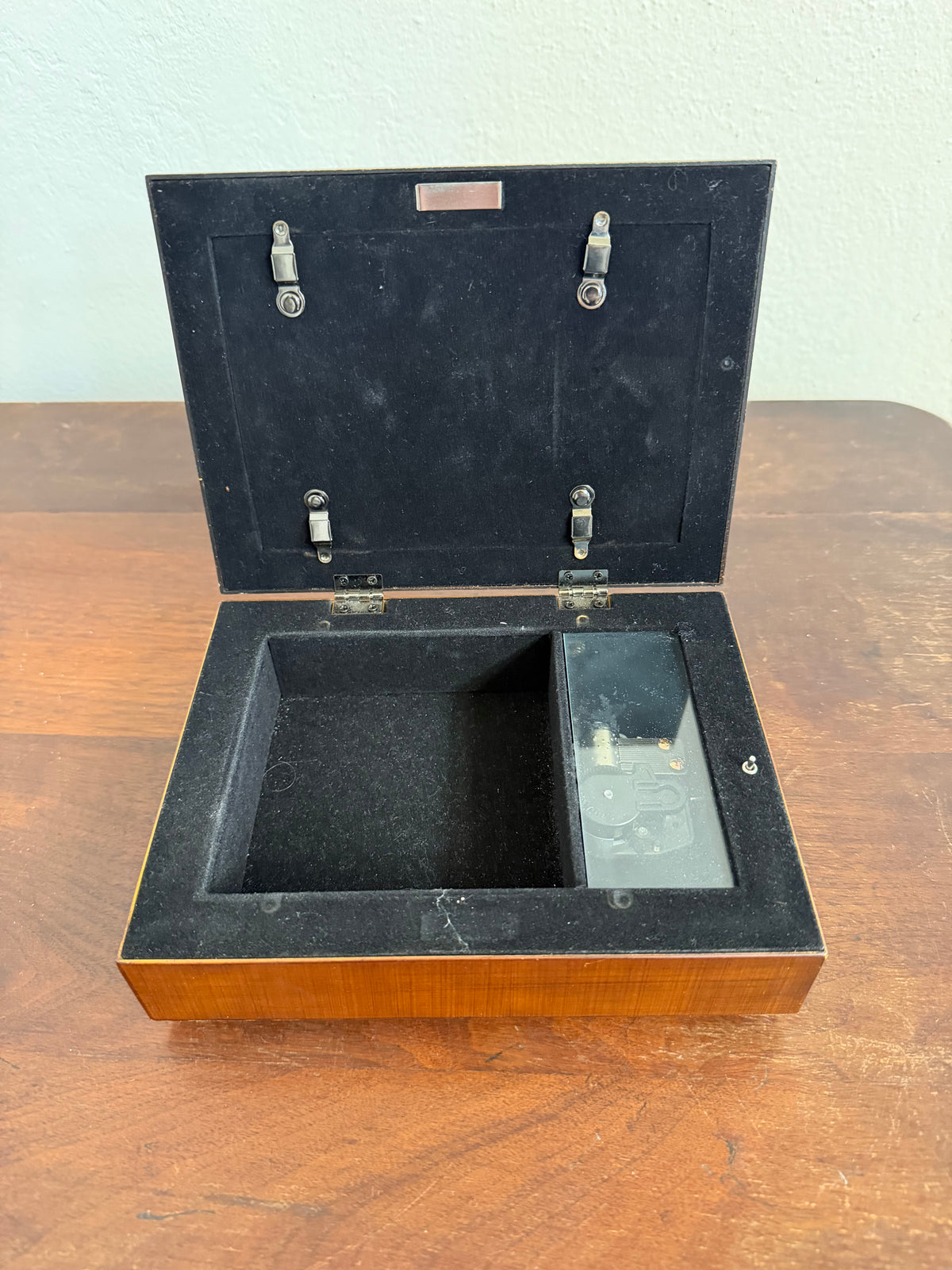 Vintage Wood Music Jewelry Box - Will Get Makeover