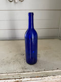 Vintage Cobalt Blue Glass Bottle