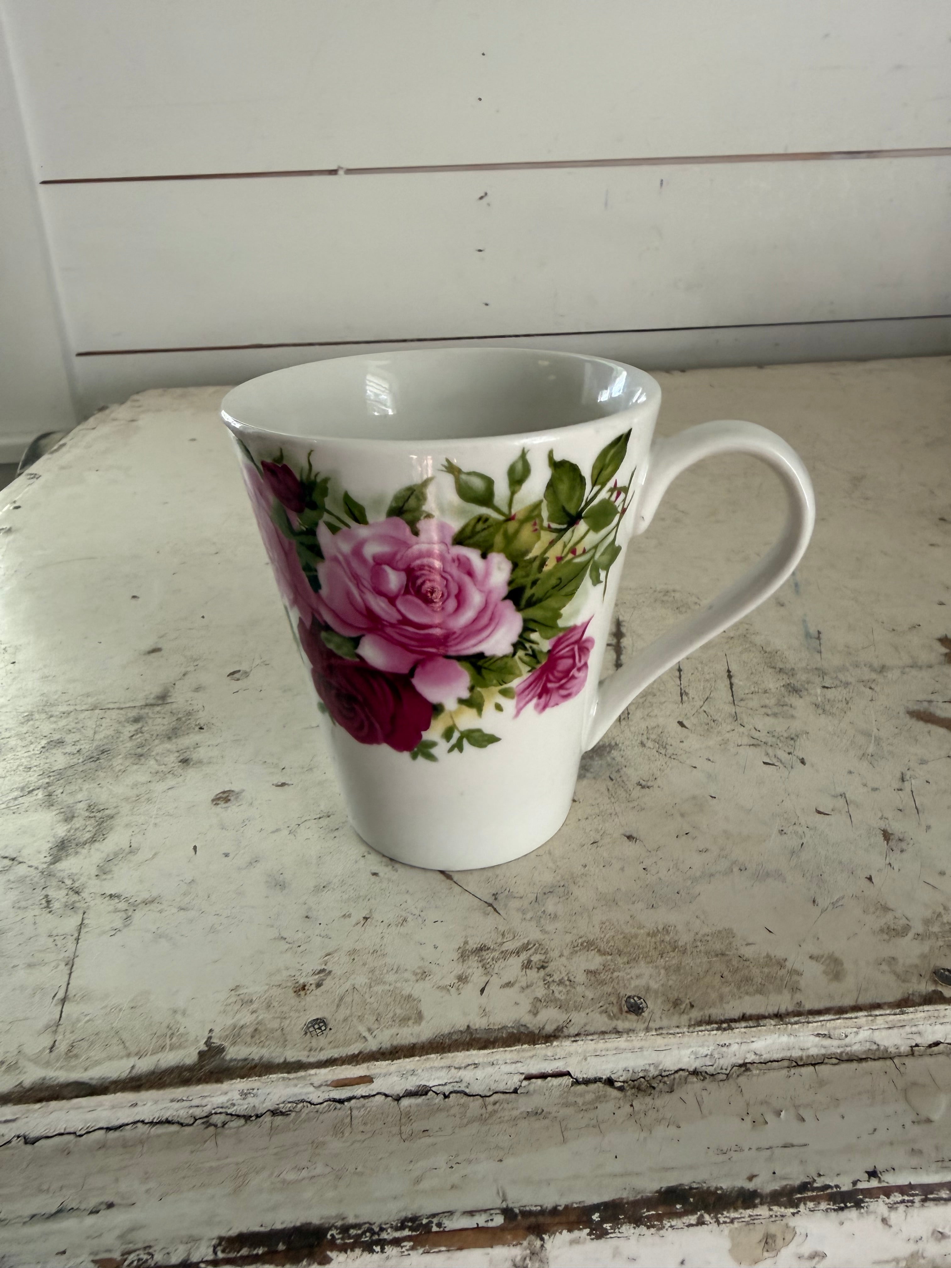 Flared Shape Rose Mug