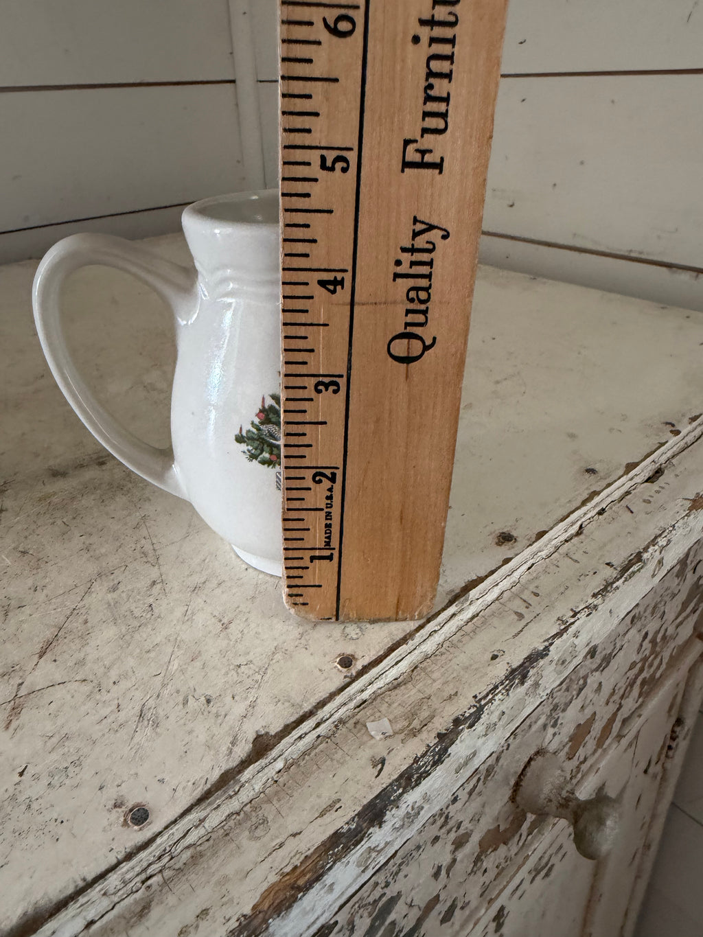 Christmas Tree Creamer - Has chip, as is