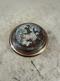 Vintage Greek Mythology Painted Terracotta Collectible Ceramic trinket dish
