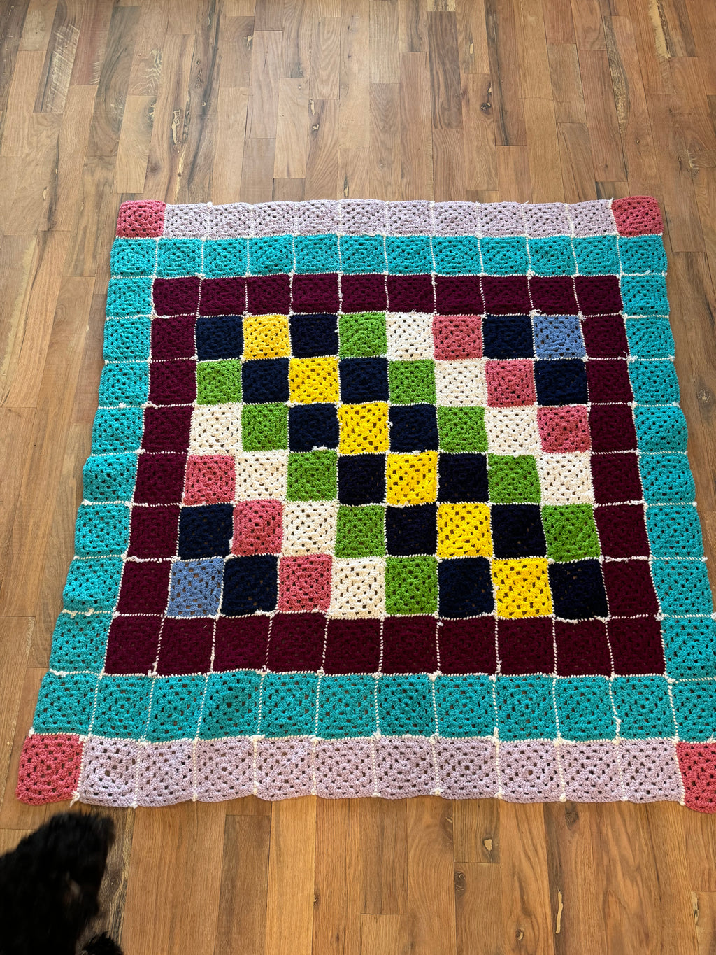 Granny Squares Afghan Lap blanket