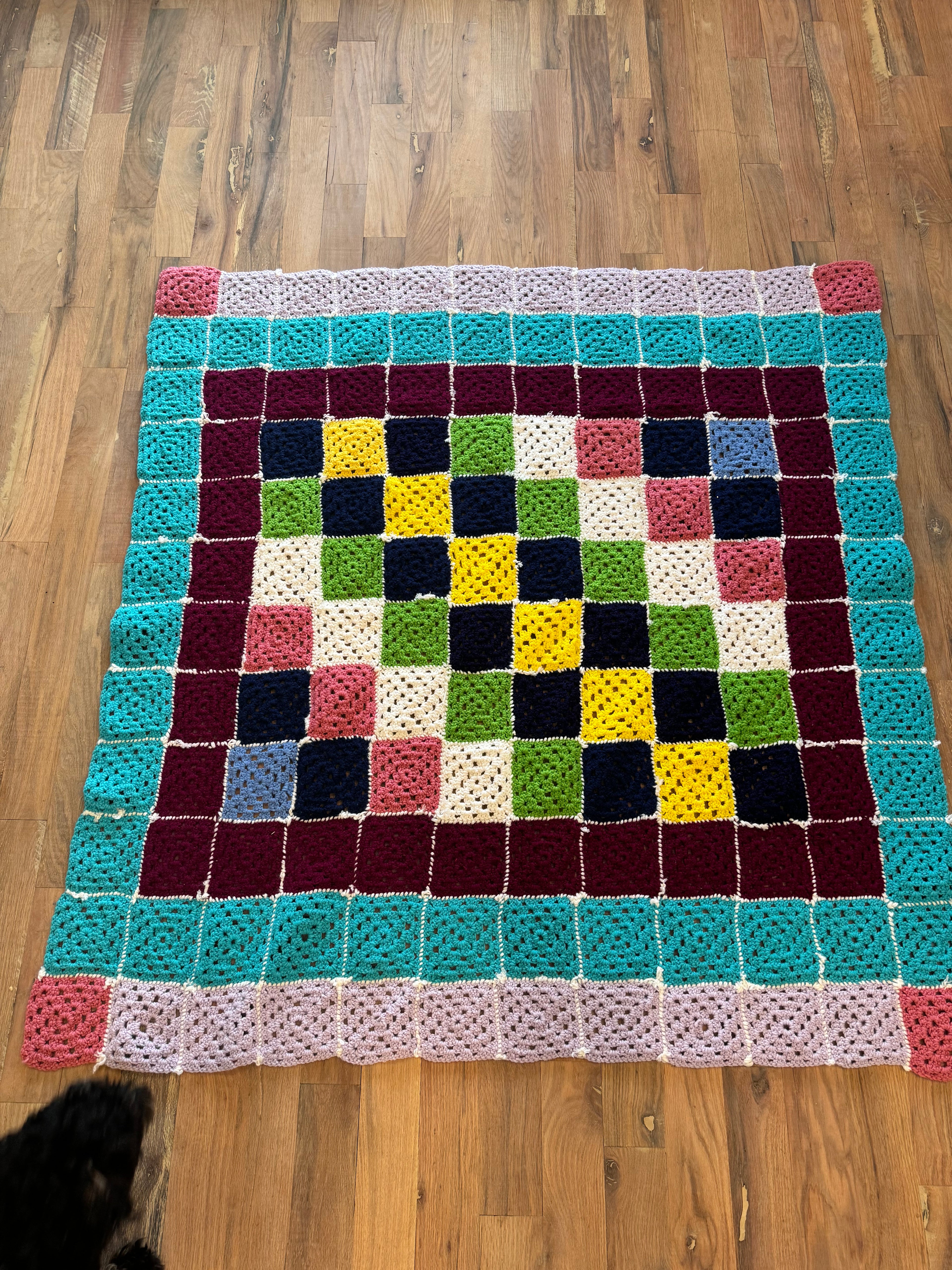 Granny Squares Afghan Lap blanket