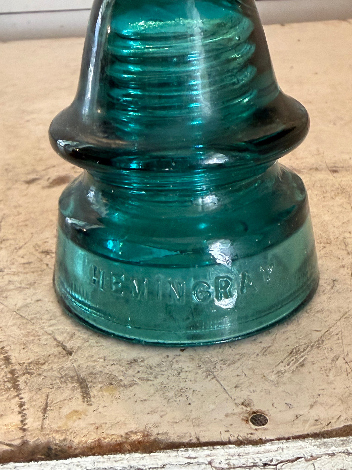 Blue green turquoise insulator